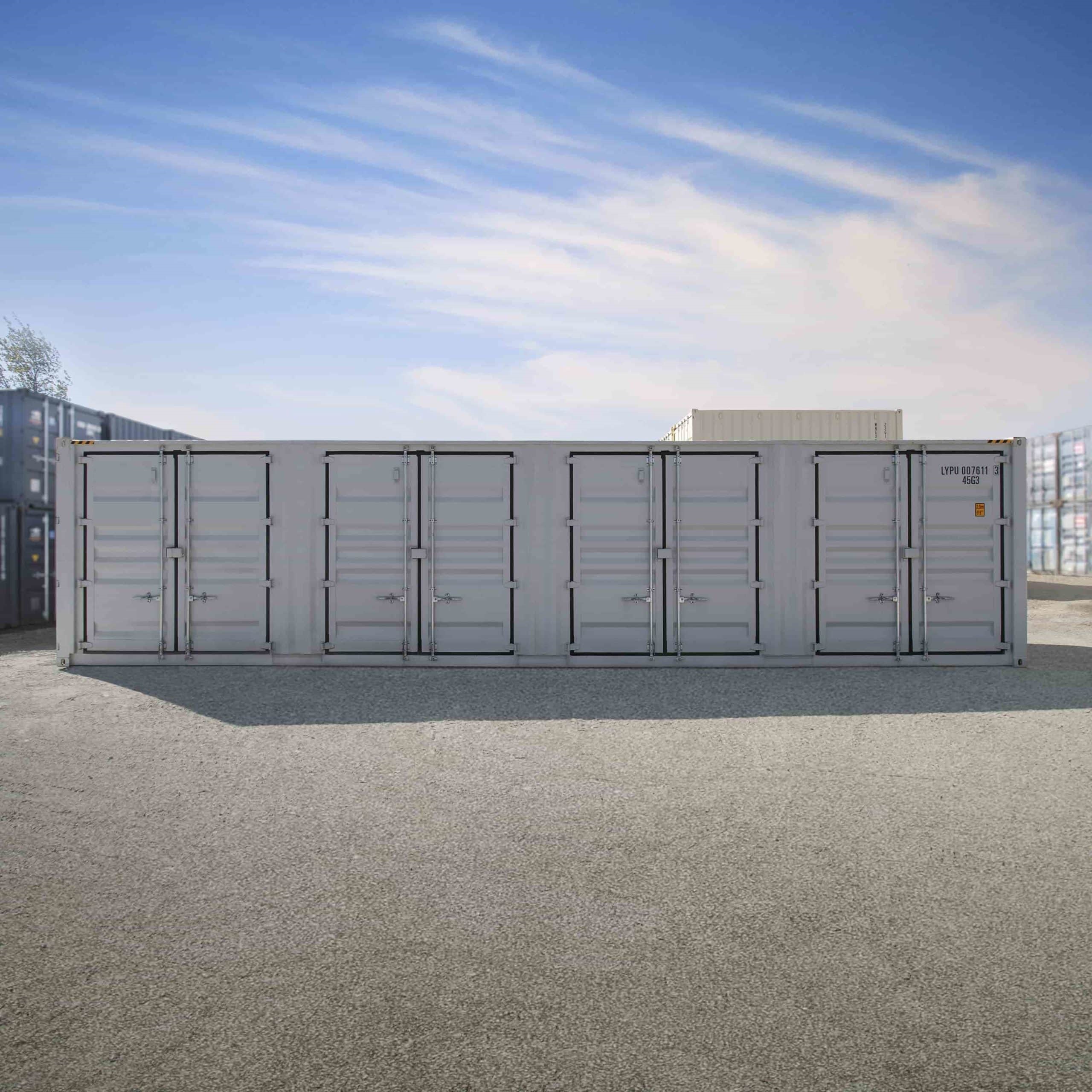 40’HC New (1-trip) Shipping Container with 4 x Side Doors - Container Holdings Pty Ltd