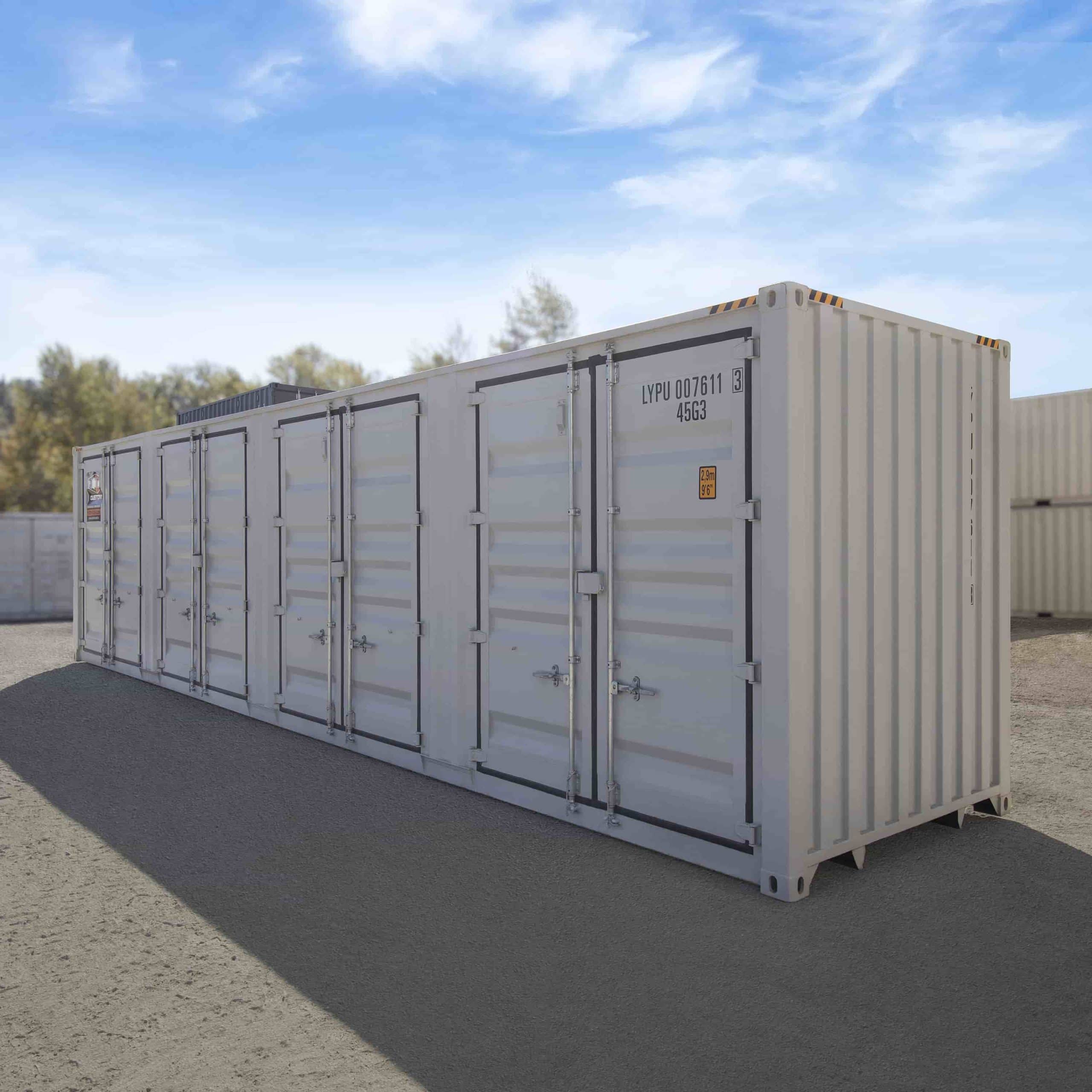 40’HC New (1-trip) Shipping Container with 4 x Side Doors - Container Holdings Pty Ltd