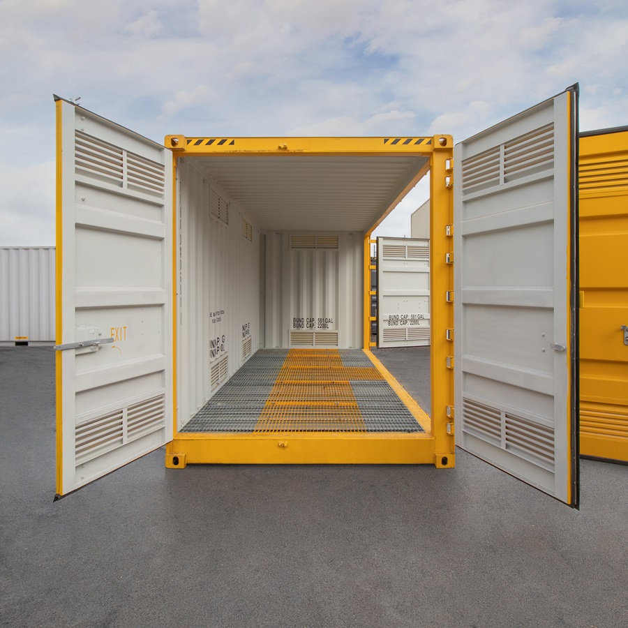 20’HC Openside Containment Cube - Container Holdings Pty Ltd
