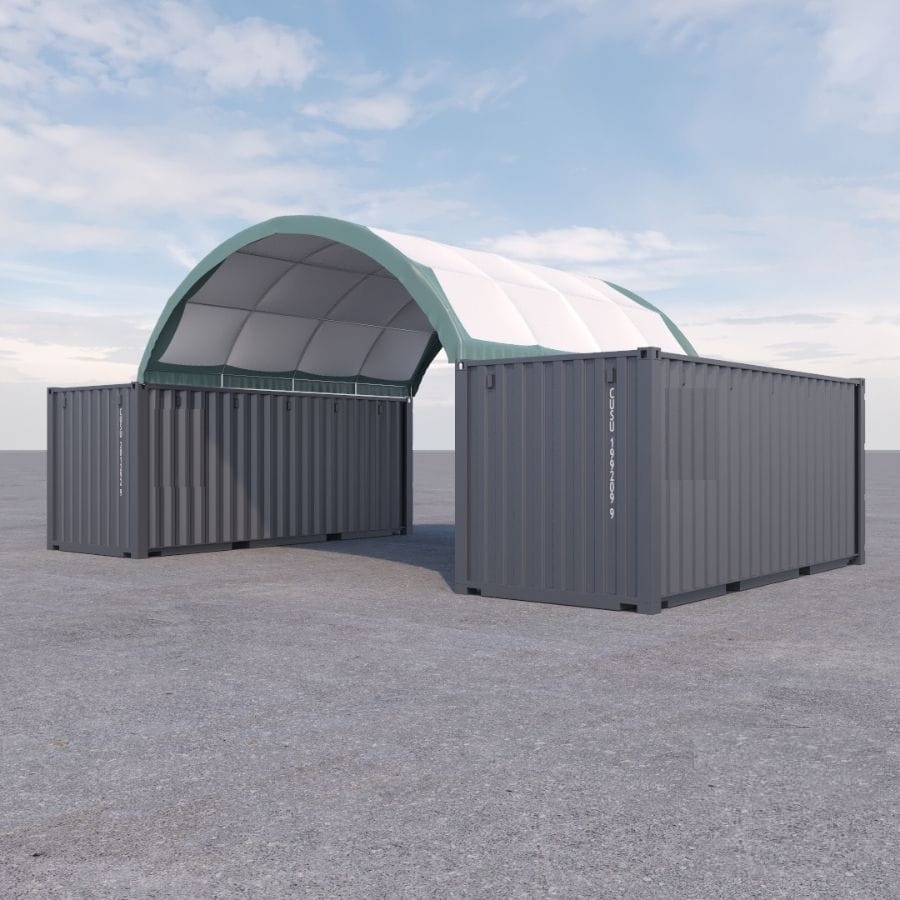20’ x 20’ Fabric Container Shelter - Container Holdings Pty Ltd
