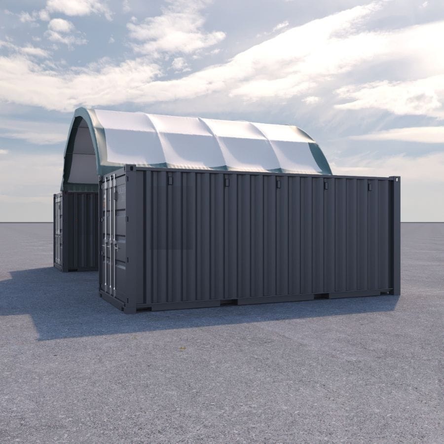 20’ x 20’ Fabric Container Shelter - Container Holdings Pty Ltd