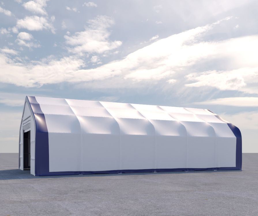 Dual Truss Storage Shelter (30′ x 60′ x 20′) - Container Holdings Pty Ltd