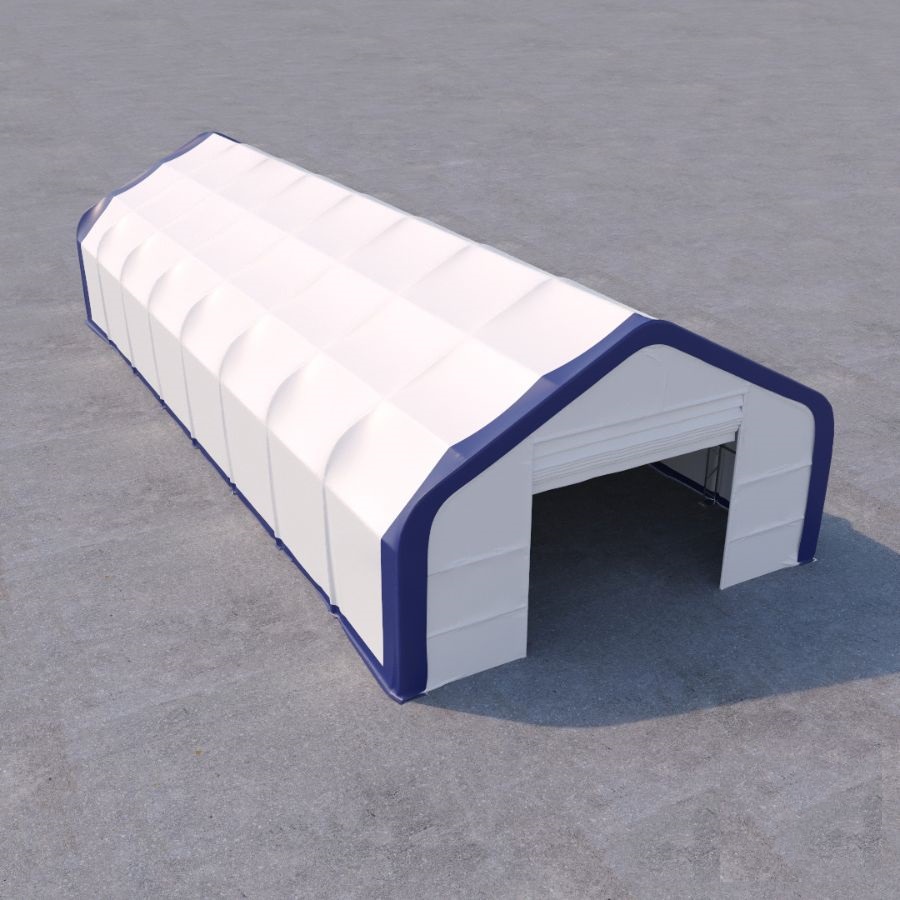 Dual Truss Storage Shelter (30′ x 80′ x 20′) - Container Holdings Pty Ltd