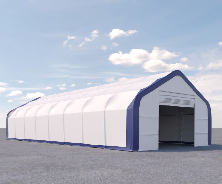 Dual Truss Storage Shelter (30′ x 80′ x 20′) - Container Holdings Pty Ltd