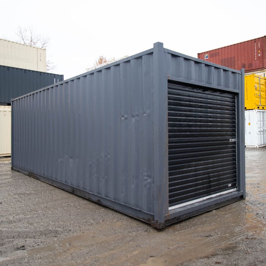 25′ Cut-Down Shipping Container w/Roll-Up Door - Container Holdings Pty Ltd