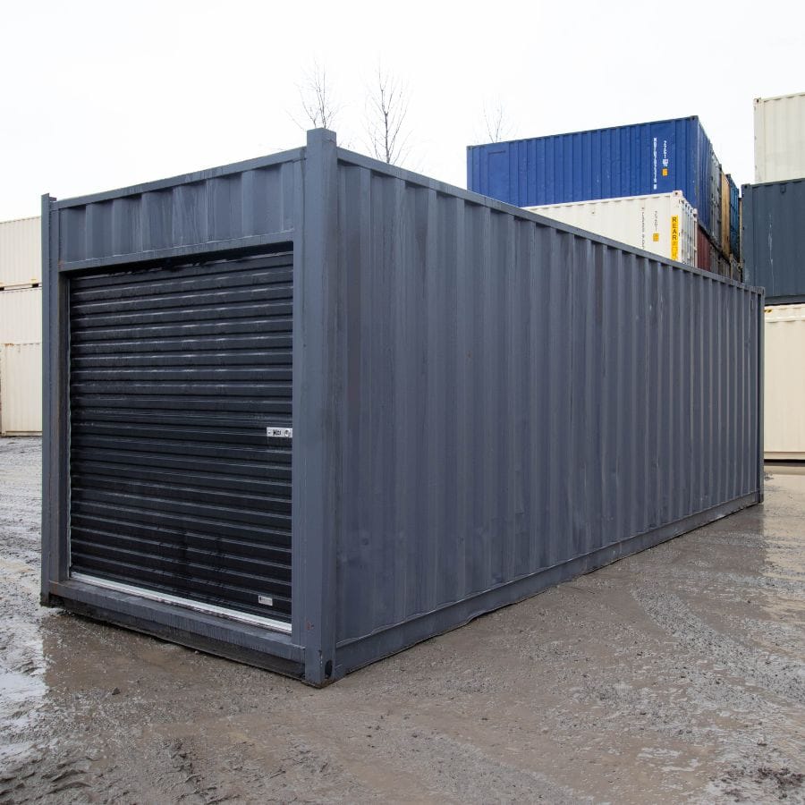 25′ Cut-Down Shipping Container w/Roll-Up Door - Container Holdings Pty Ltd
