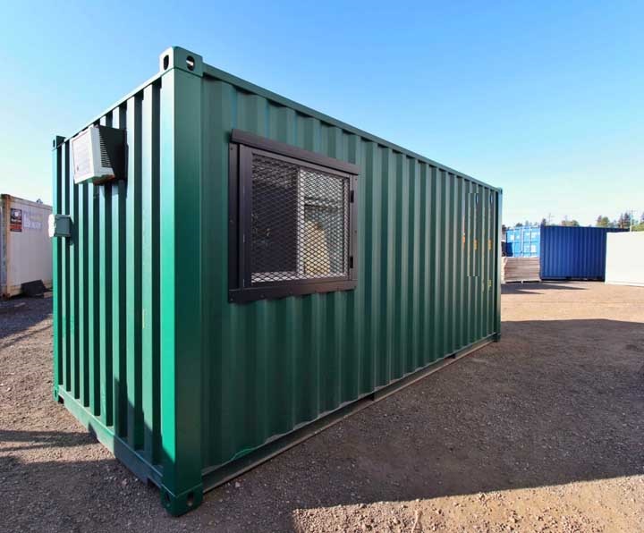 7′ Office Container + Storage Locker - Container Holdings Pty Ltd