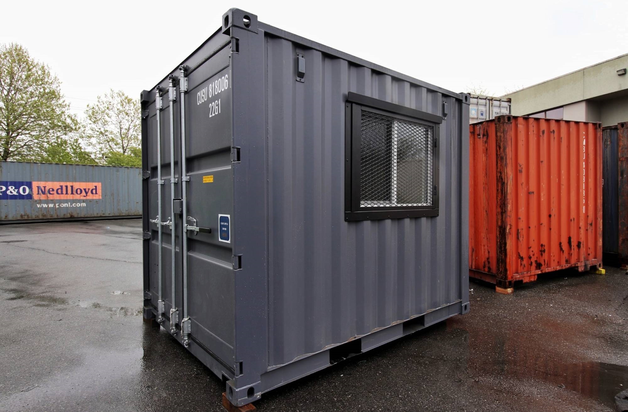 10’ Office CUBE – Wood Finished - Container Holdings Pty Ltd