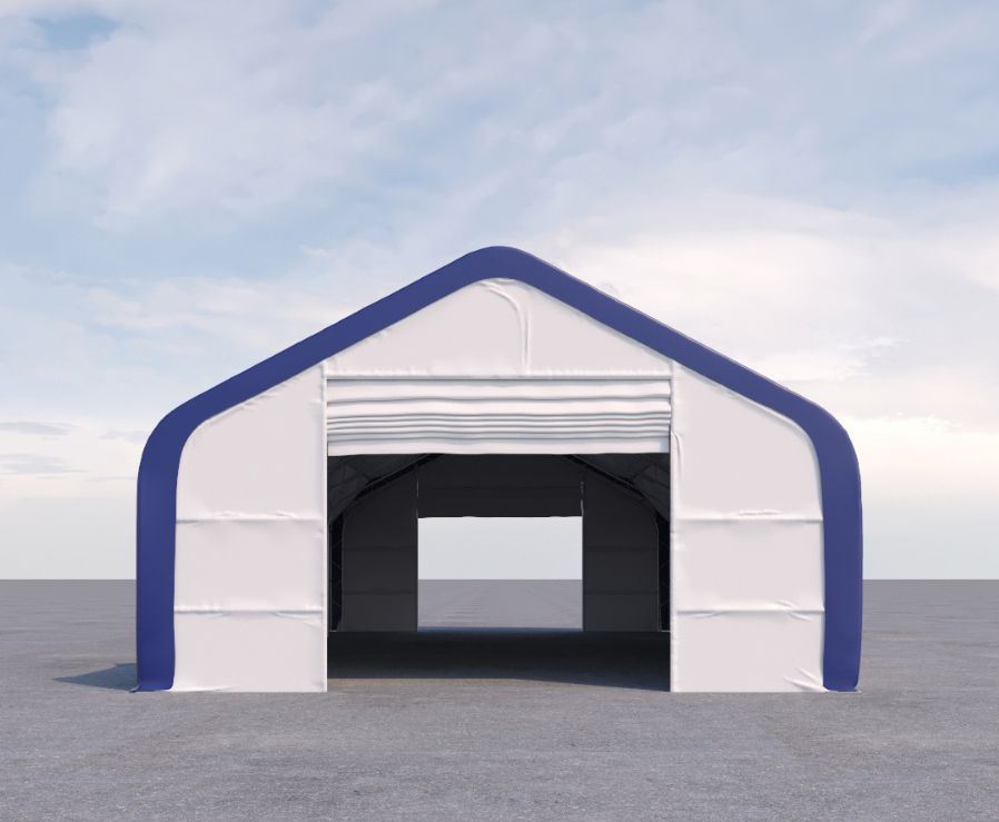 Dual Truss Storage Shelter (30′ x 60′ x 20′) - Container Holdings Pty Ltd