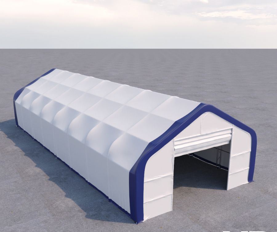 Dual Truss Storage Shelter (30′ x 80′ x 20′) - Container Holdings Pty Ltd