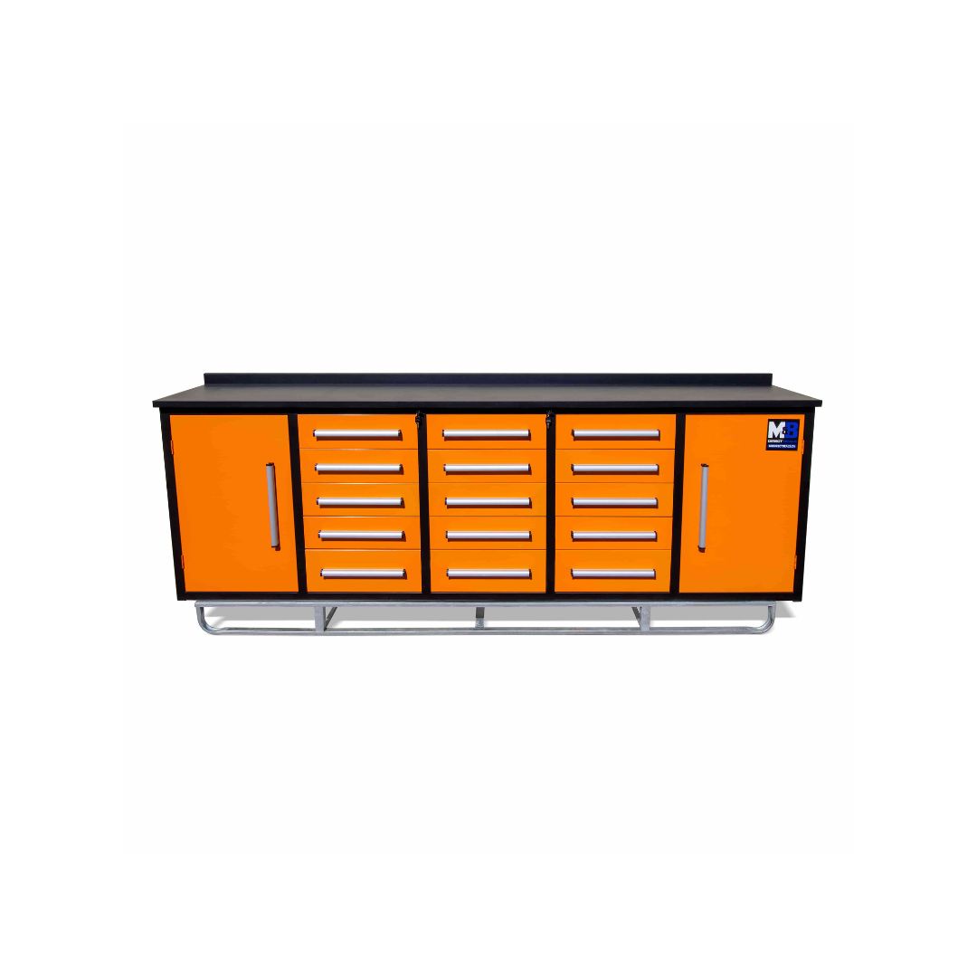M&B | 10’ Workbench Cabinet with 15 Drawers - Container Holdings Pty Ltd