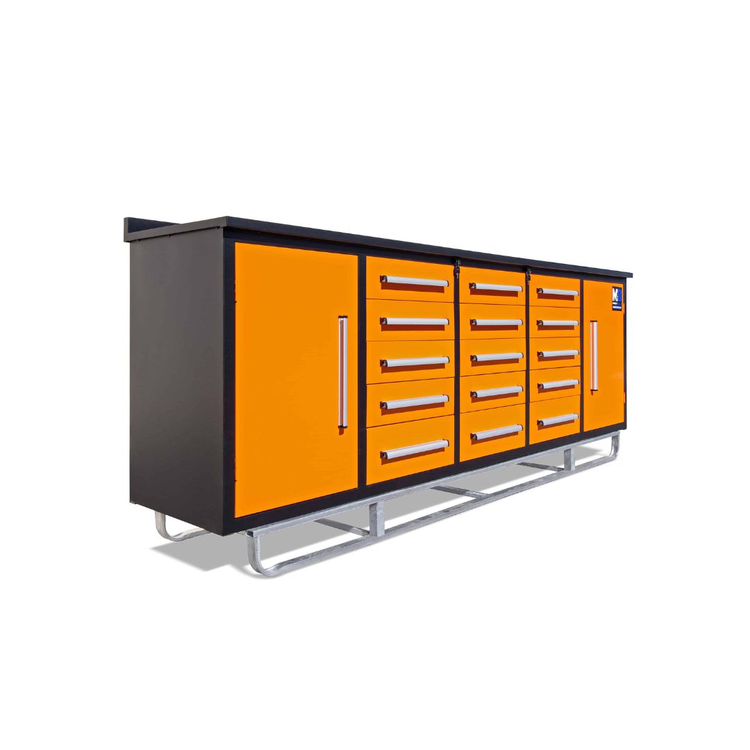 M&B | 10’ Workbench Cabinet with 15 Drawers - Container Holdings Pty Ltd