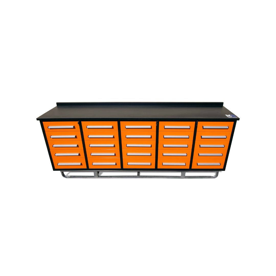 M&B | 10’ Workbench Cabinet with 25 Drawers - Container Holdings Pty Ltd