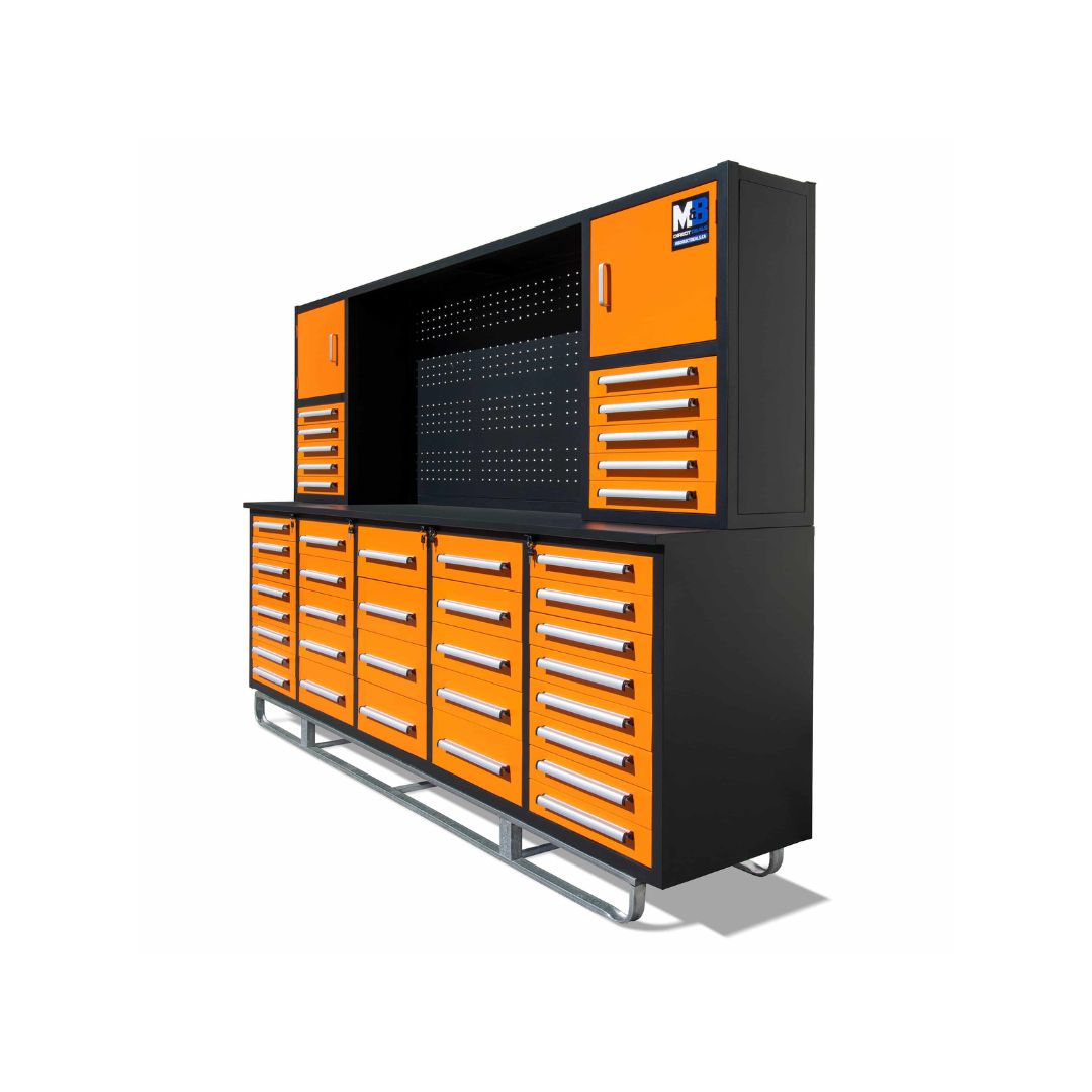 M&B | 10’ Workbench Cabinet with 40 Drawers - Container Holdings Pty Ltd