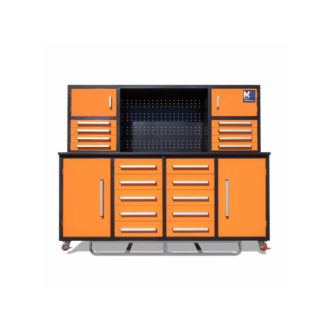 M&B | 7’ Workbench Cabinet with 18 Drawers - Container Holdings Pty Ltd