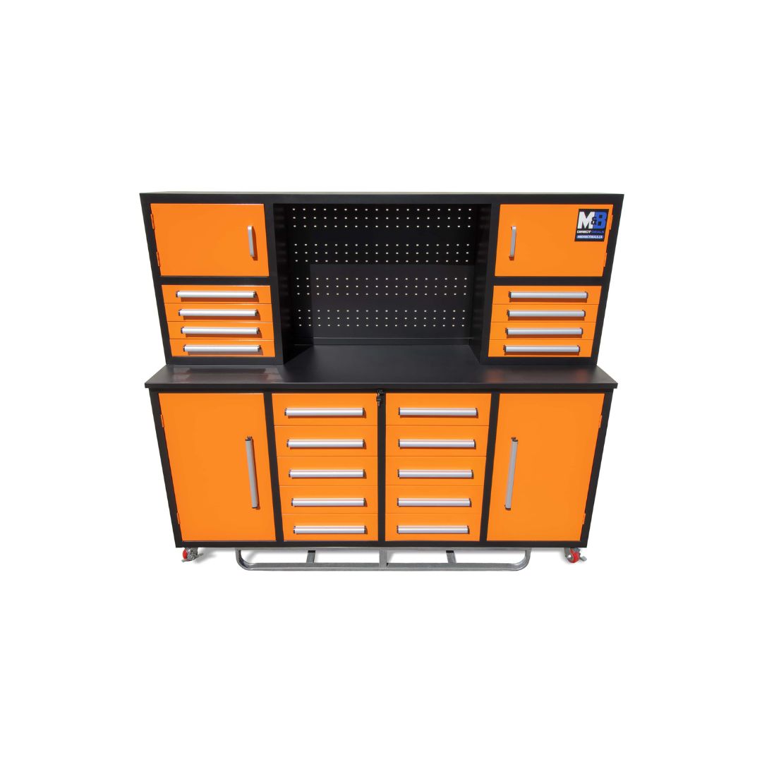 M&B | 7’ Workbench Cabinet with 18 Drawers - Container Holdings Pty Ltd