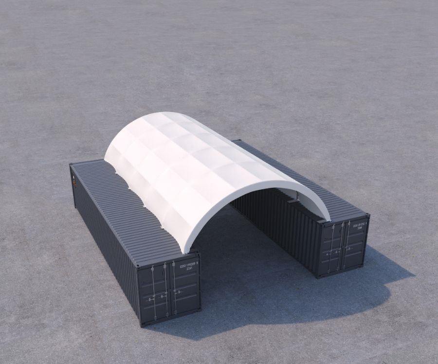 20′ x 40′ Fabric Container Shelter - Container Holdings Pty Ltd