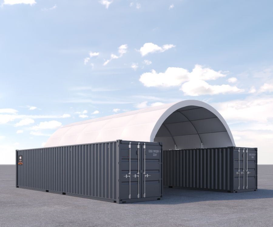20′ x 40′ Fabric Container Shelter - Container Holdings Pty Ltd