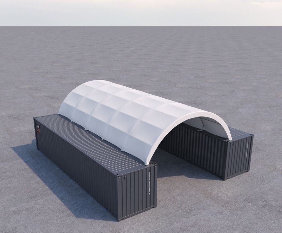 20′ x 40′ Fabric Container Shelter - Container Holdings Pty Ltd