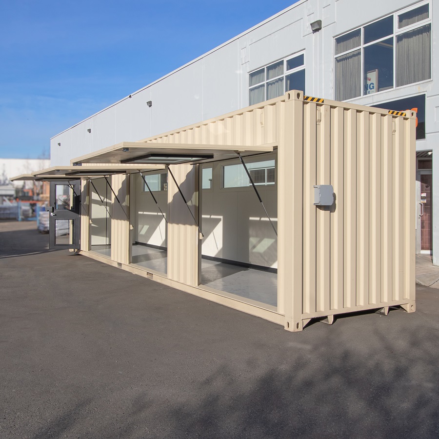 40’ Art Studio w/Flip up Doors - Container Holdings Pty Ltd
