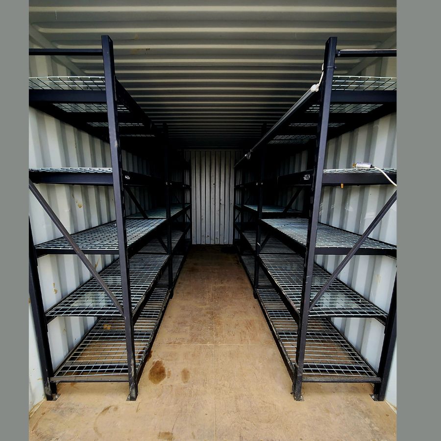 20’ New (1-Trip) Container w/ Shelving on BOTH sides - Container Holdings Pty Ltd