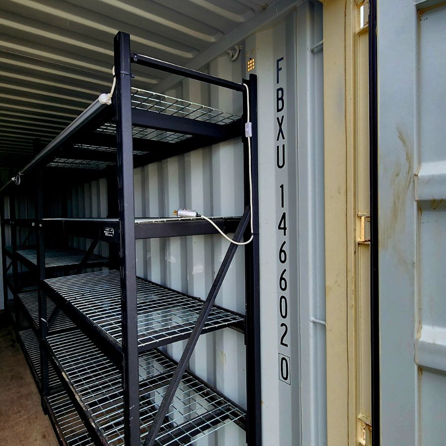20’ New (1-Trip) Container w/ Shelving on BOTH sides - Container Holdings Pty Ltd